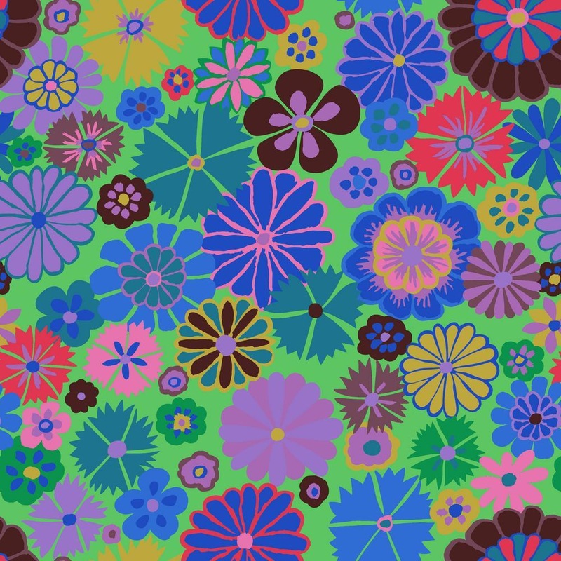 August 2024 / Folk Flower in Blue