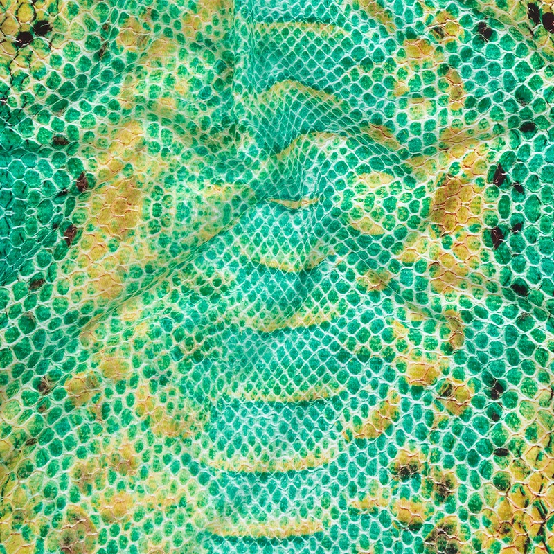 Compression Swimwear Tricot, UV Protective with Aloe Vera Microcapsules – Arcadia and Yellow Python – Caye Collection