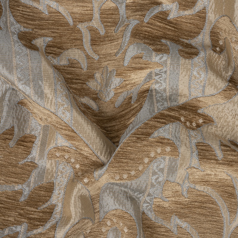 Driftwood/Duck Egg Damask Chenille