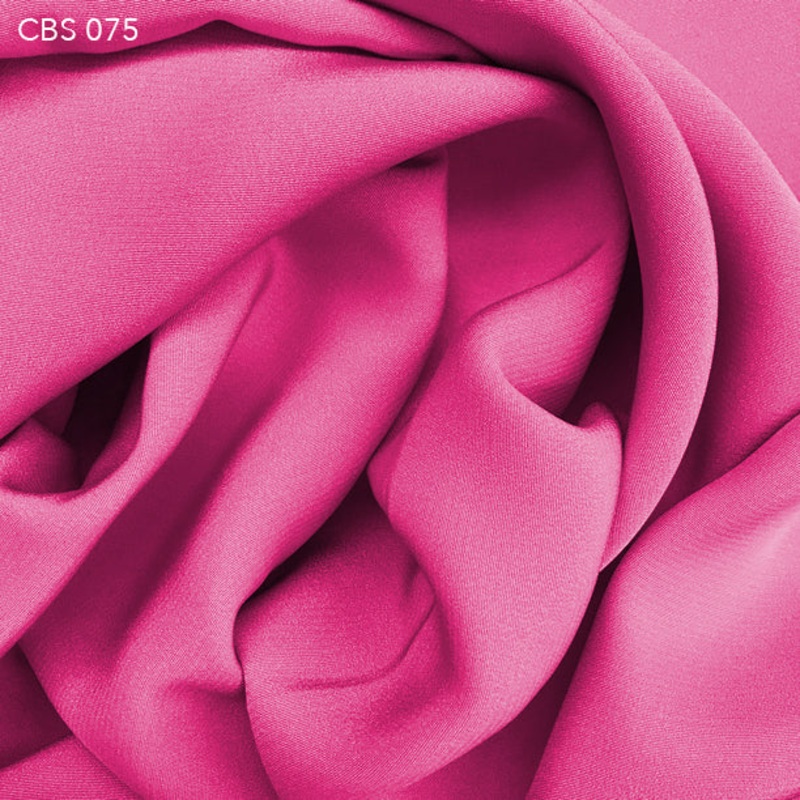 Silk Crepe Back Satin – Fuscia Fabric by the Yard