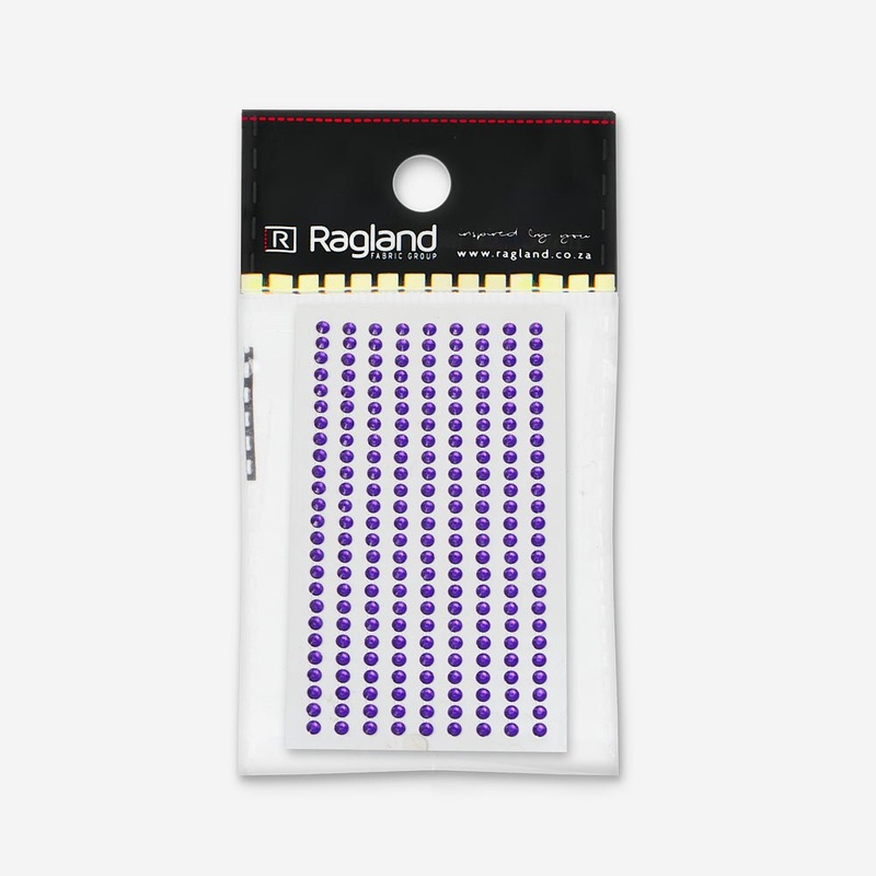 Stick On Rhinestones Purple Med TBD