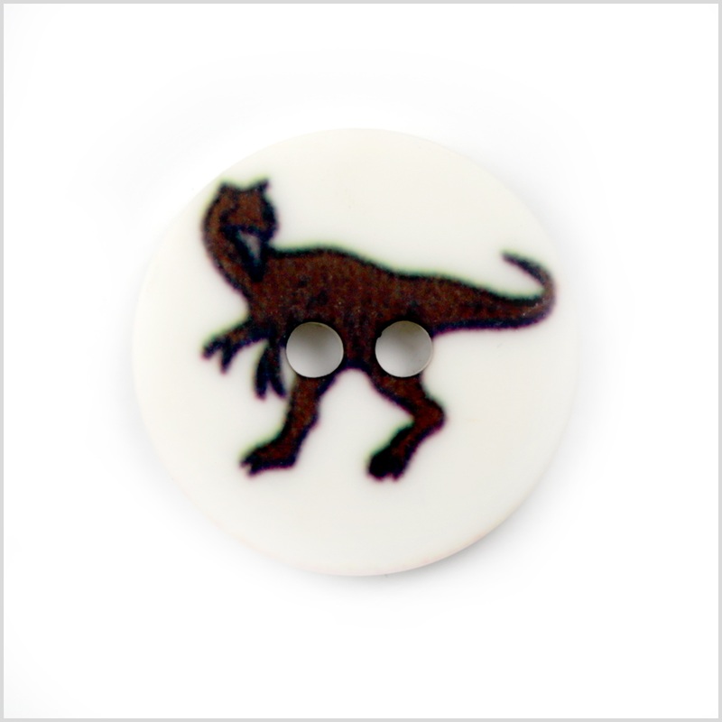 White Kids T-Rex Button – 24L/15mm