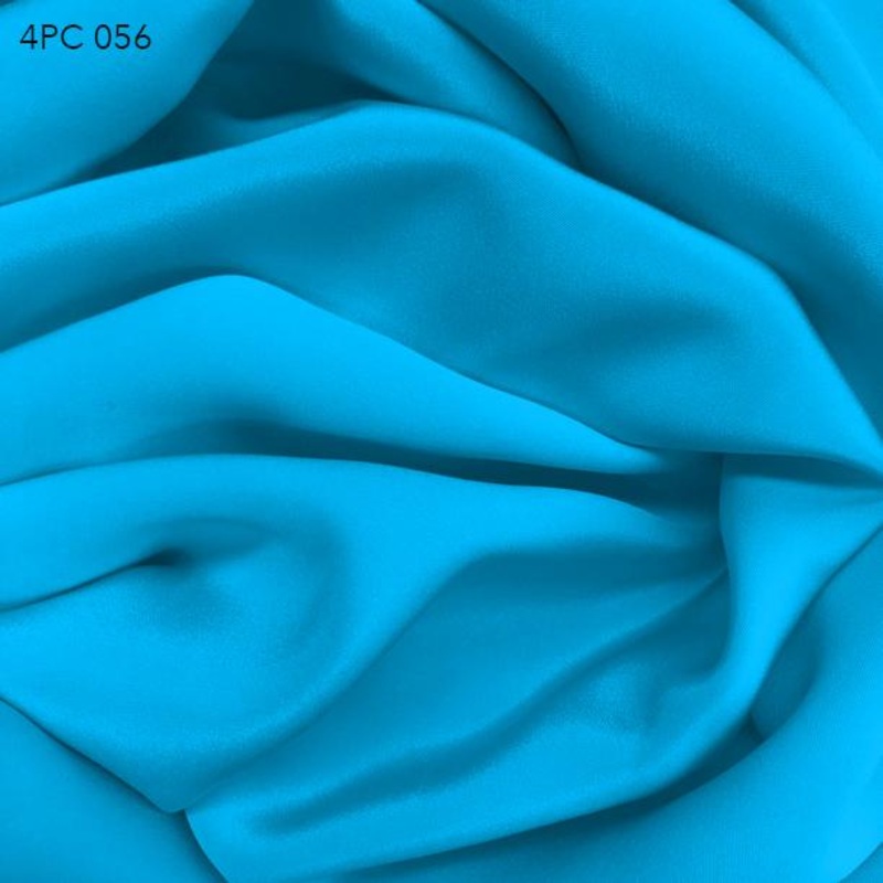 4 Ply Silk Crepe – Electric Blue Fabric by the Yard