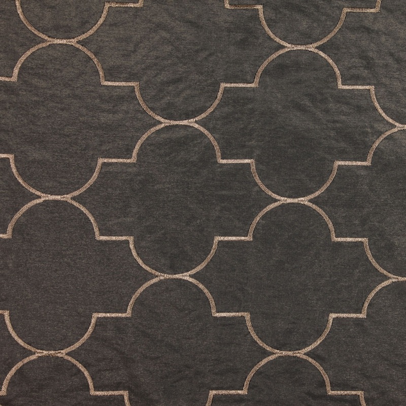 Antique Gold Geometric Sheer