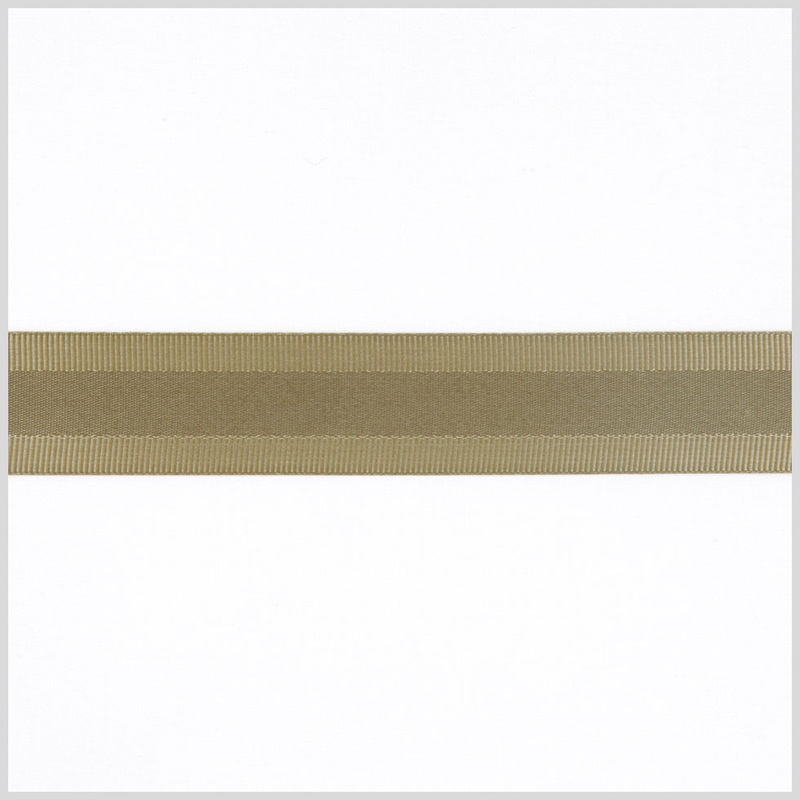 Antique Gold Satin Grosgrain Ribbon