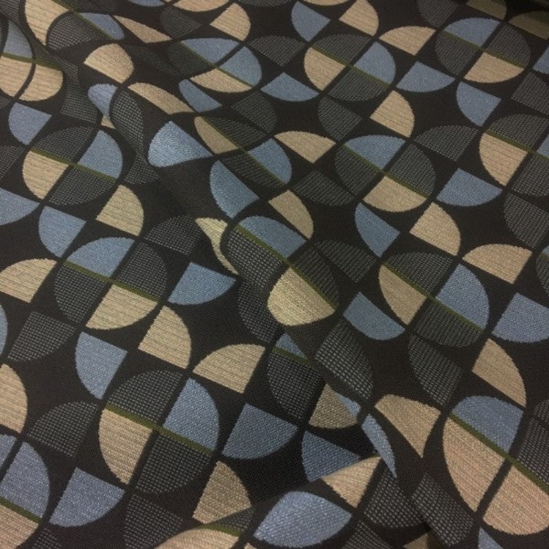 CF Stinson Pinball Moonbeam Geometric Blue Upholstery Fabric Order Product