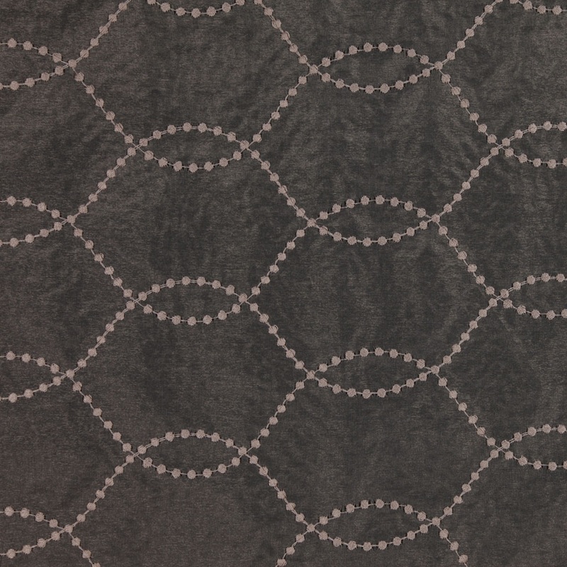 Pewter Polka Dots Sheer