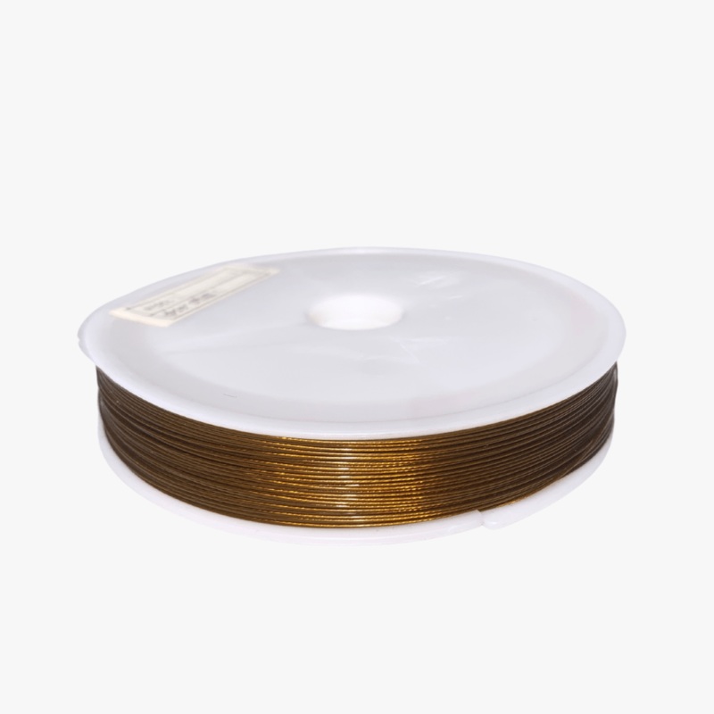 Tiger’s Tail Beading Wire – Gold 0.45mm