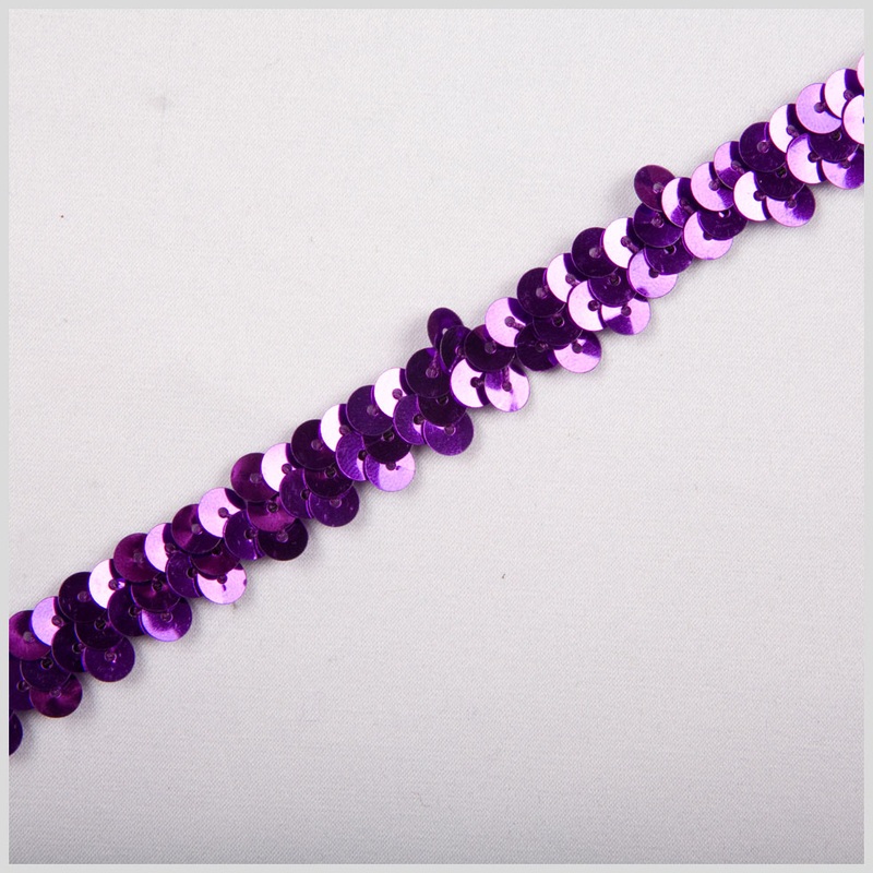 3/8″ Purple Stretch Sequin