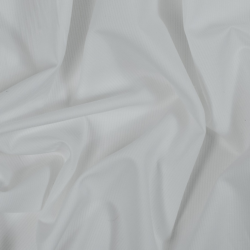 Italian Whisper White Cotton Ottoman