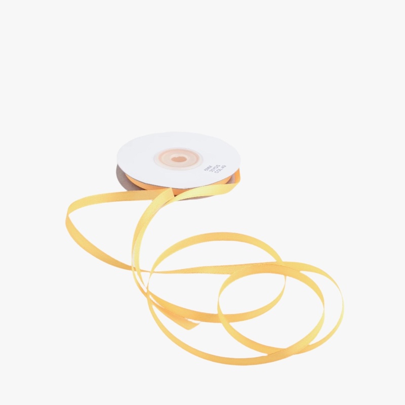 Satin Ribbon 6mm Yellow #270 Per Met