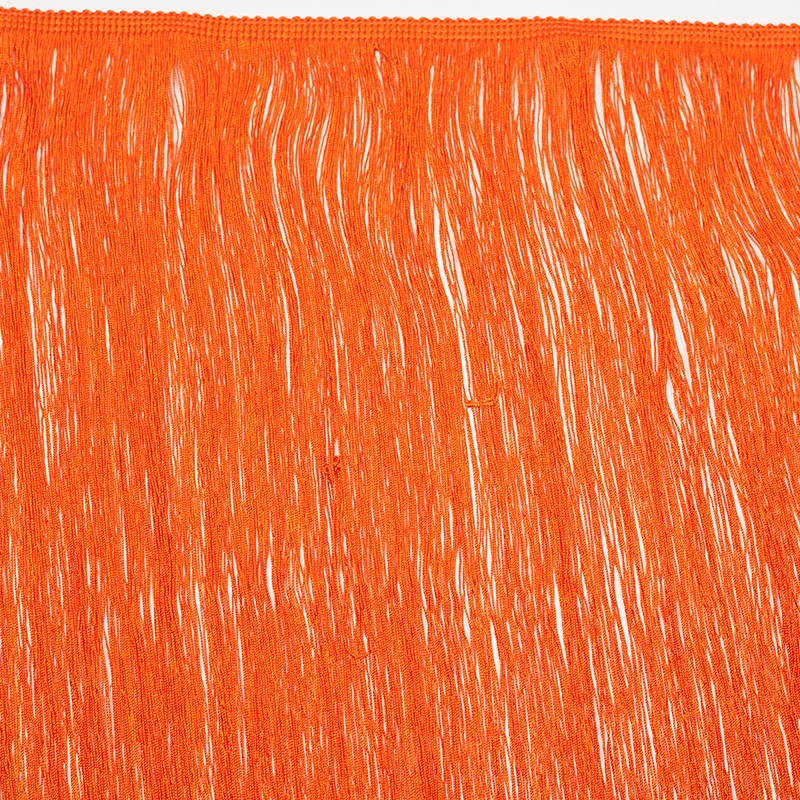 24″ European Orange Chainette Fringe Trim