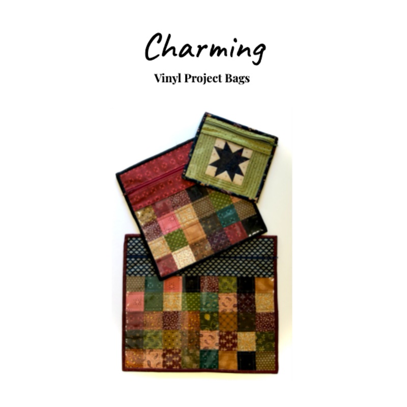 Charming Vinyl Project Bag Pattern – 3 Sizes – Print Version