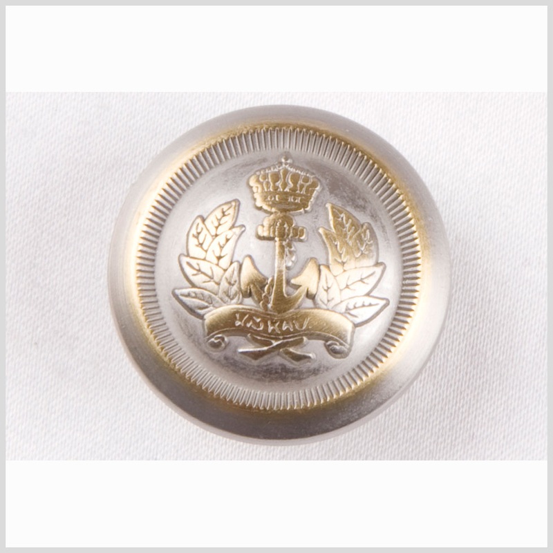 Gray Brass Metal Blazer Button – 24L/15mm