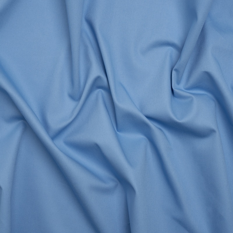 Organic Cotton Twill – Ice Blue and White – Stratton Collection