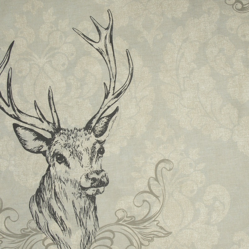 Sheeting Printed Stag Beige 240cm