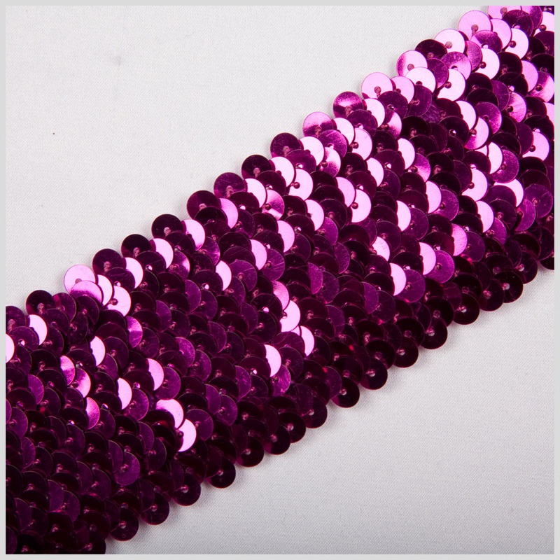 1.75″ Fuchsia Stretch Sequin