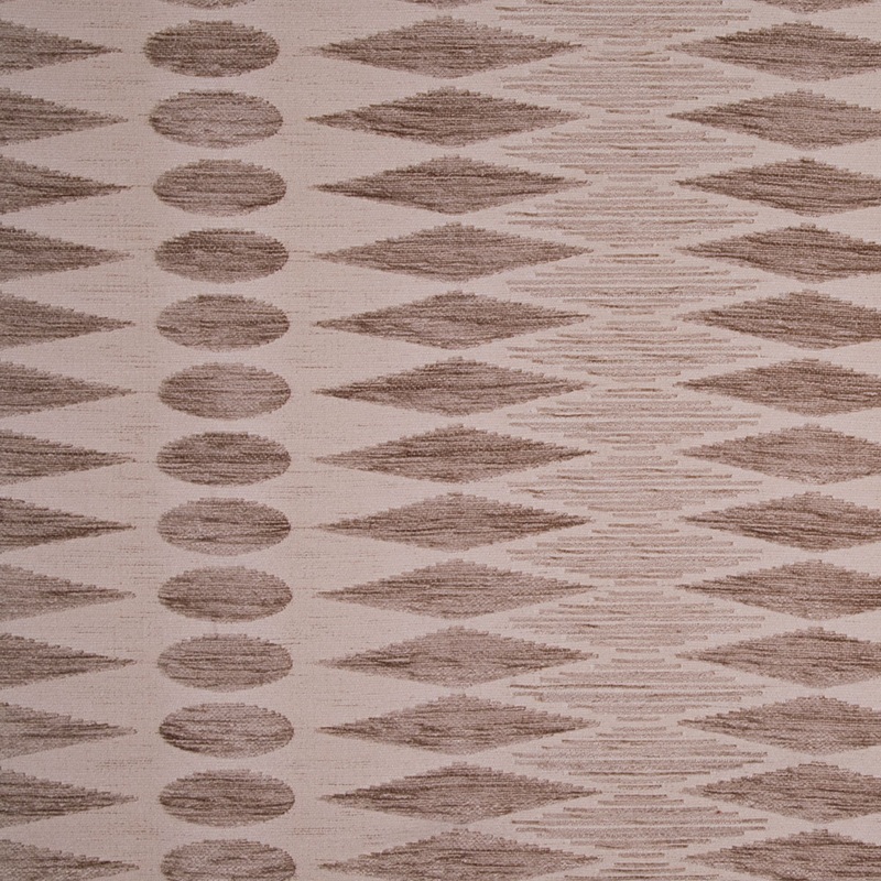Beige Geometric Chenille