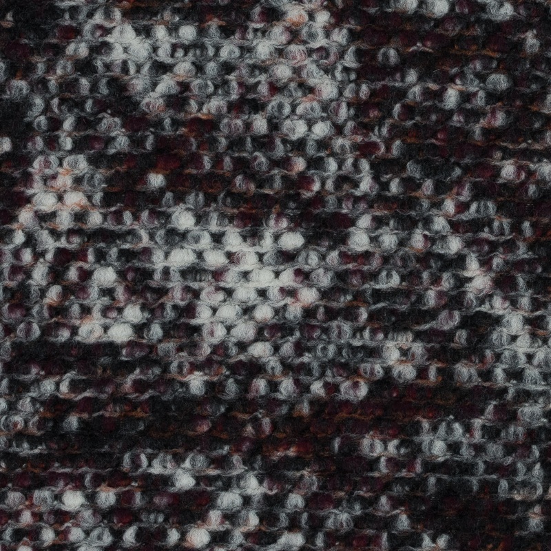 Orange, Red and Black Speckled Wool Knit