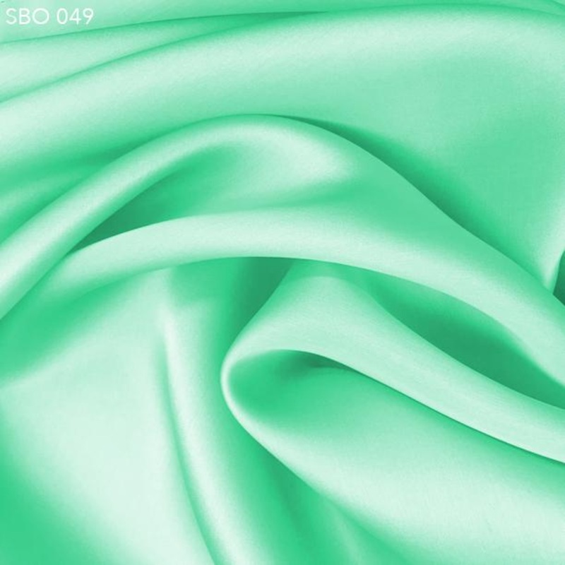 Satin Faced Organza – Mint Green Fabric by the Yard