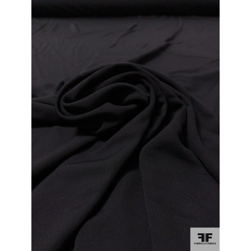 Solid Rayon Matte Jersey – Black Fabric by the Yard