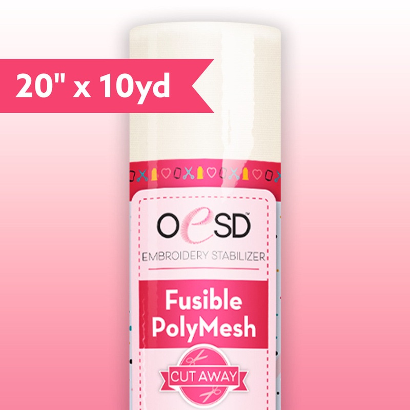 Fusible PolyMesh CutAway 20″ x 10 Yards
