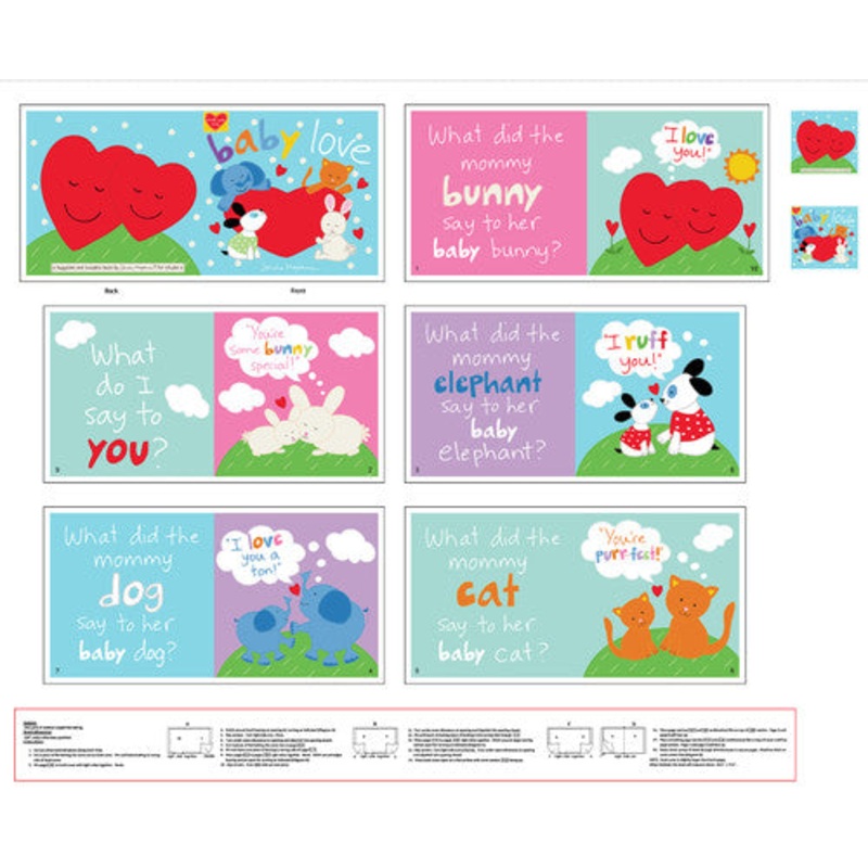 Huggable & Loveable XIII 36″ Book Panel – Baby Love