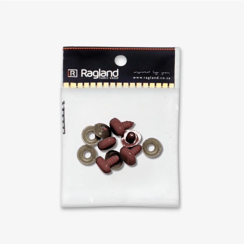 Teddy Nose Brown (5pc) – Sizes Available 10mm